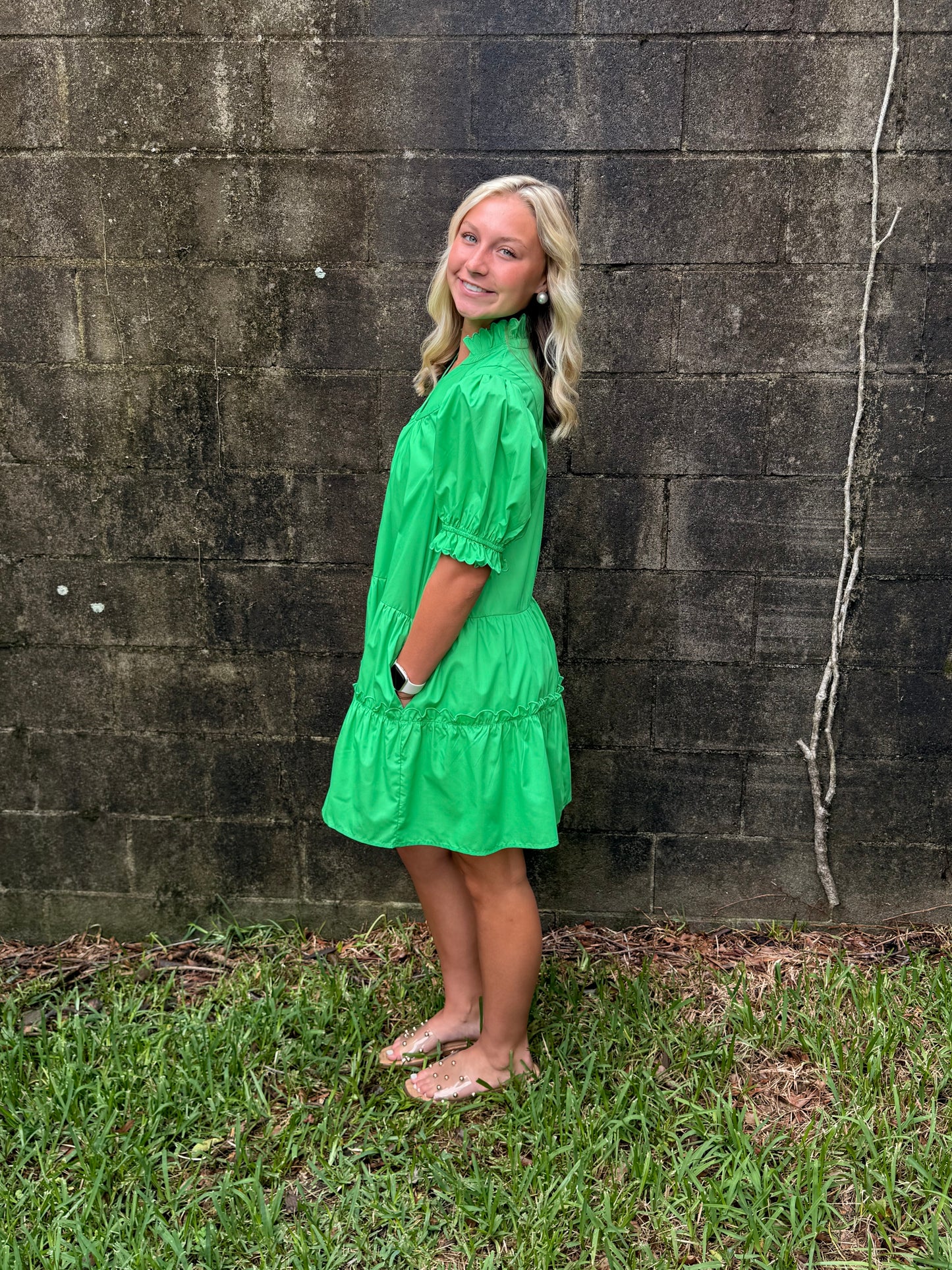 Groovy Green Dress
