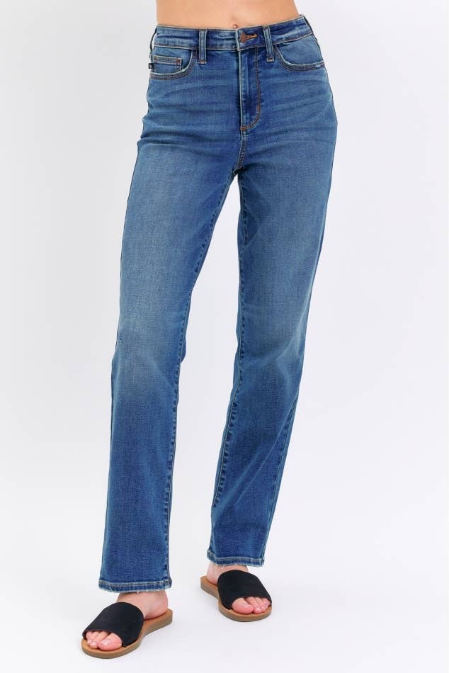 Medium Dark JB High Waist Straight