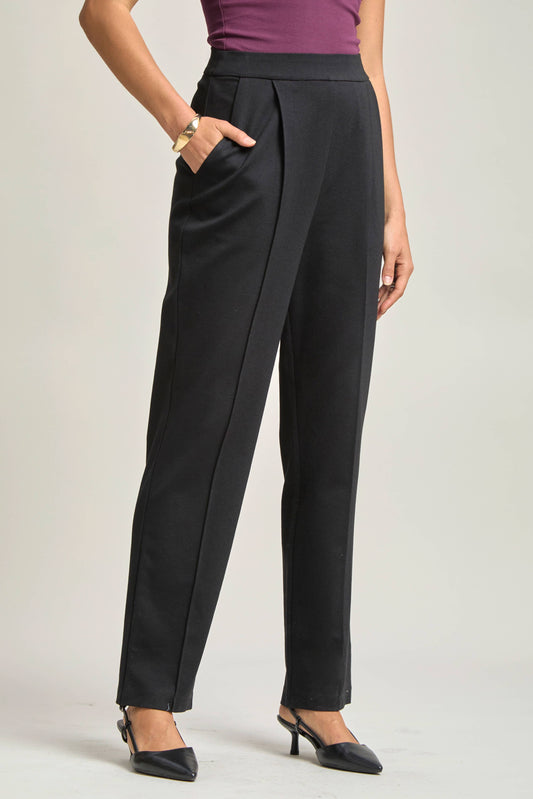 Black Magic High-Rise Barrel Pants