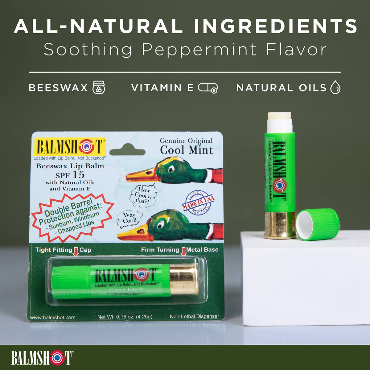 Balmshot Lip Balm | Cool Mint Camo