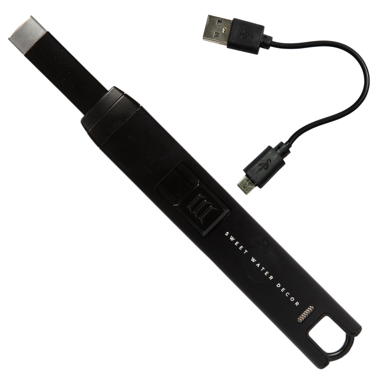 Black Large Rechargeable Electric Lighter - Home Decor
