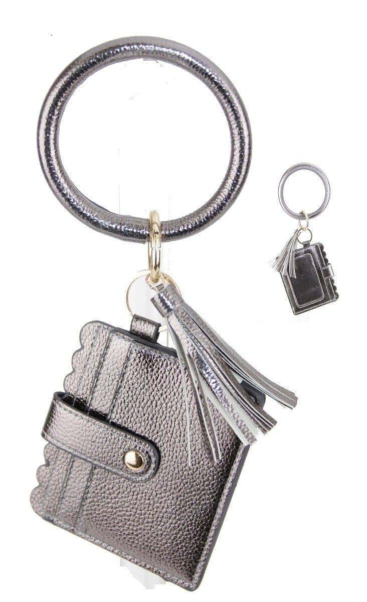 Pewter Color Bangle/Key-Chain/Wallet