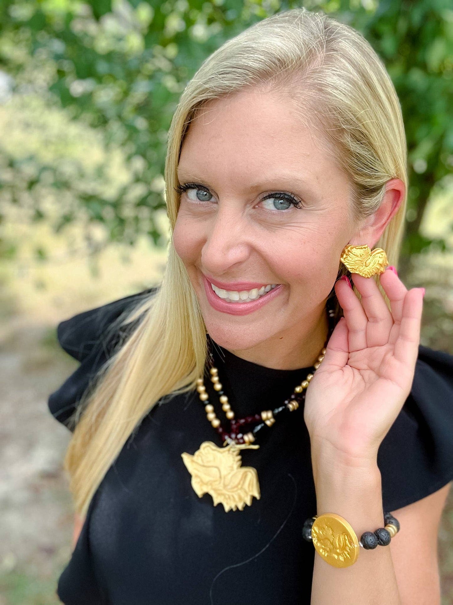 Gamecock Stud Earrings