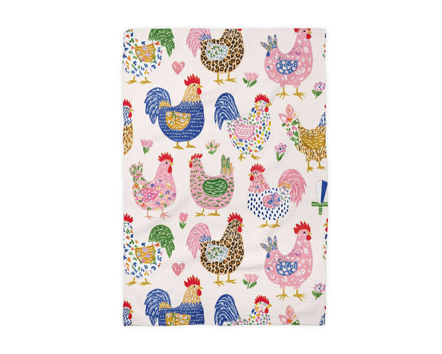 Chicken Retro Colorful Towel
