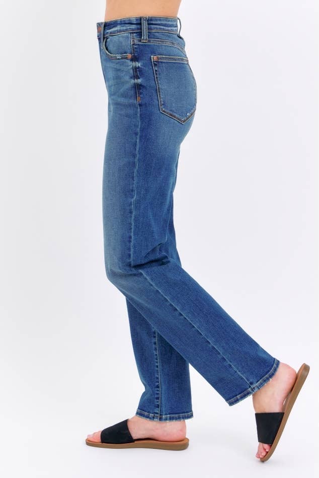 Medium Dark JB High Waist Straight