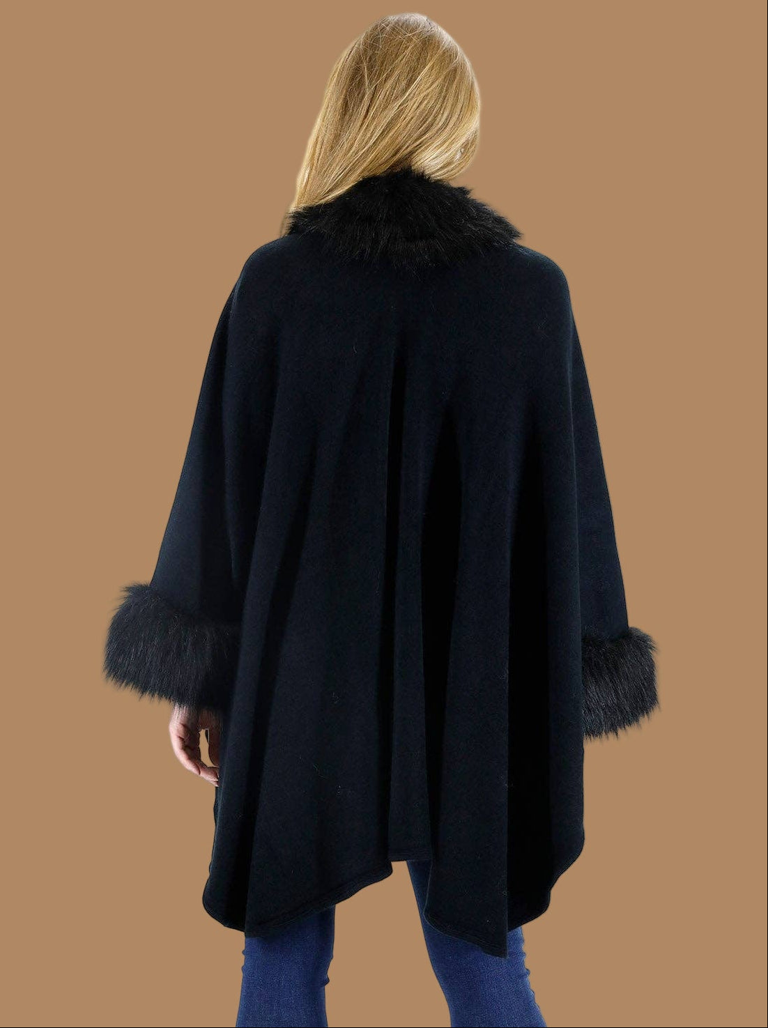 Black Fur Shawl