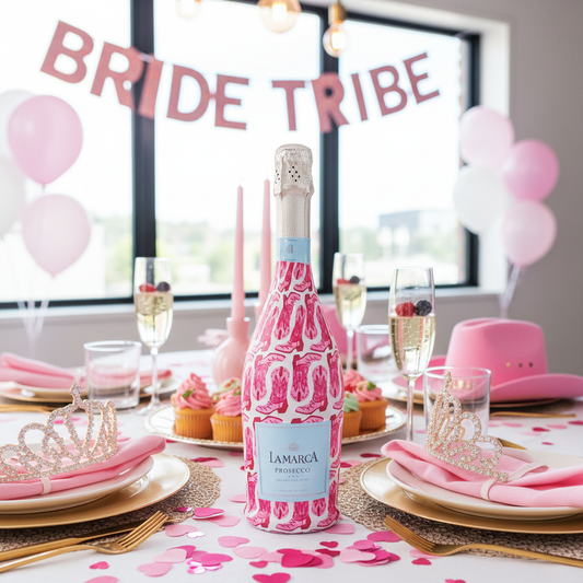 Cow Girl Prosecco Bottle Wrap