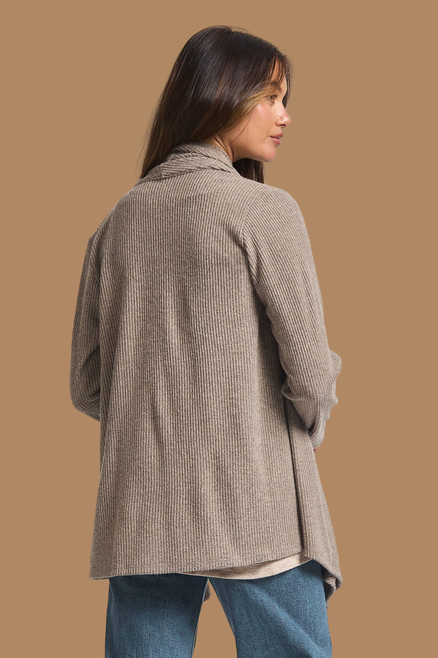 Light Coco Wrap Top w/ Button Front