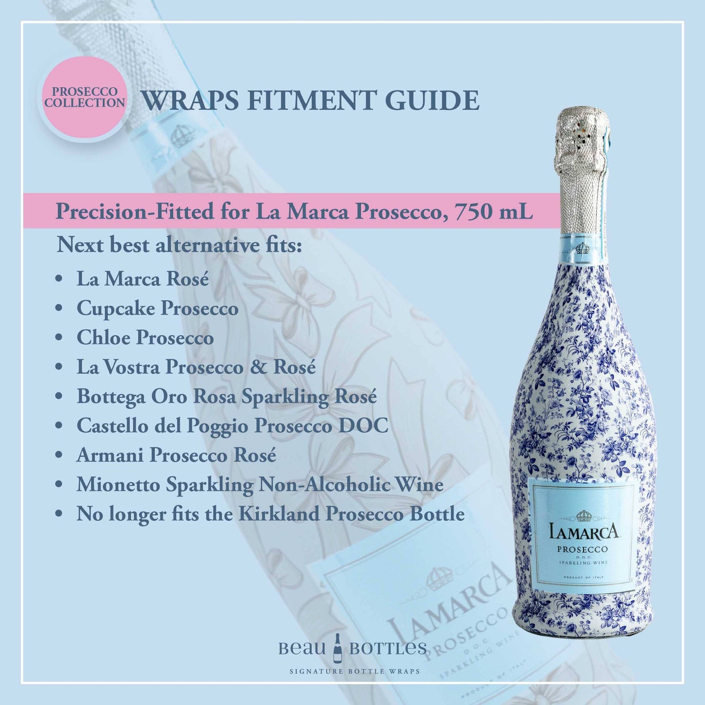 Preppy Diploma Prosecco Bottle Wrap