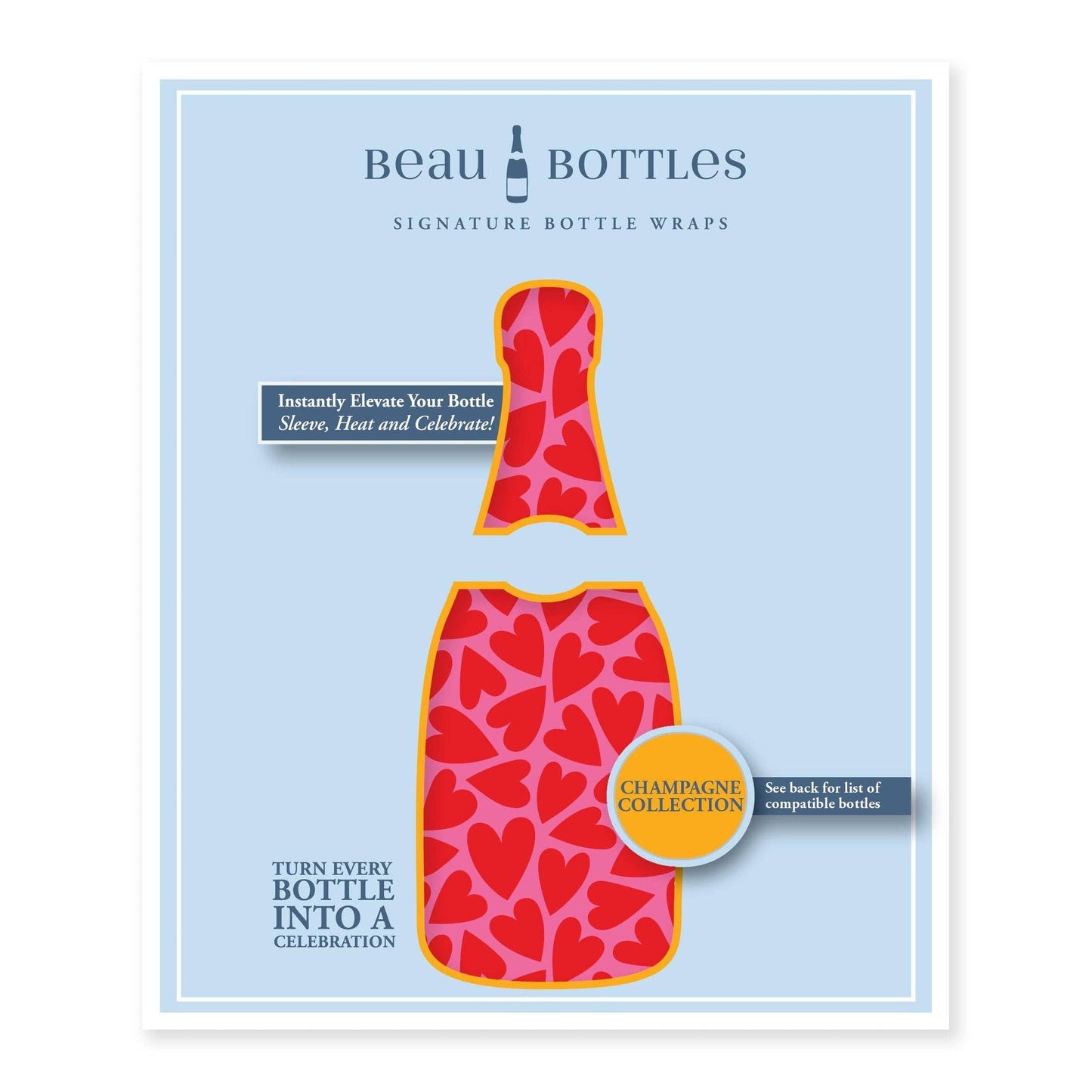 Beau Bottles Pop Hearts - Champagne Collection