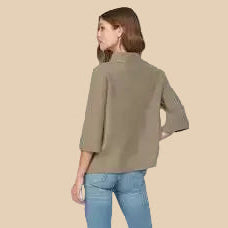 Dusty Olive 3/4 Sleeve Sweater