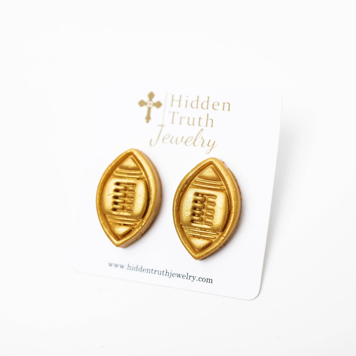 Football Stud Earrings
