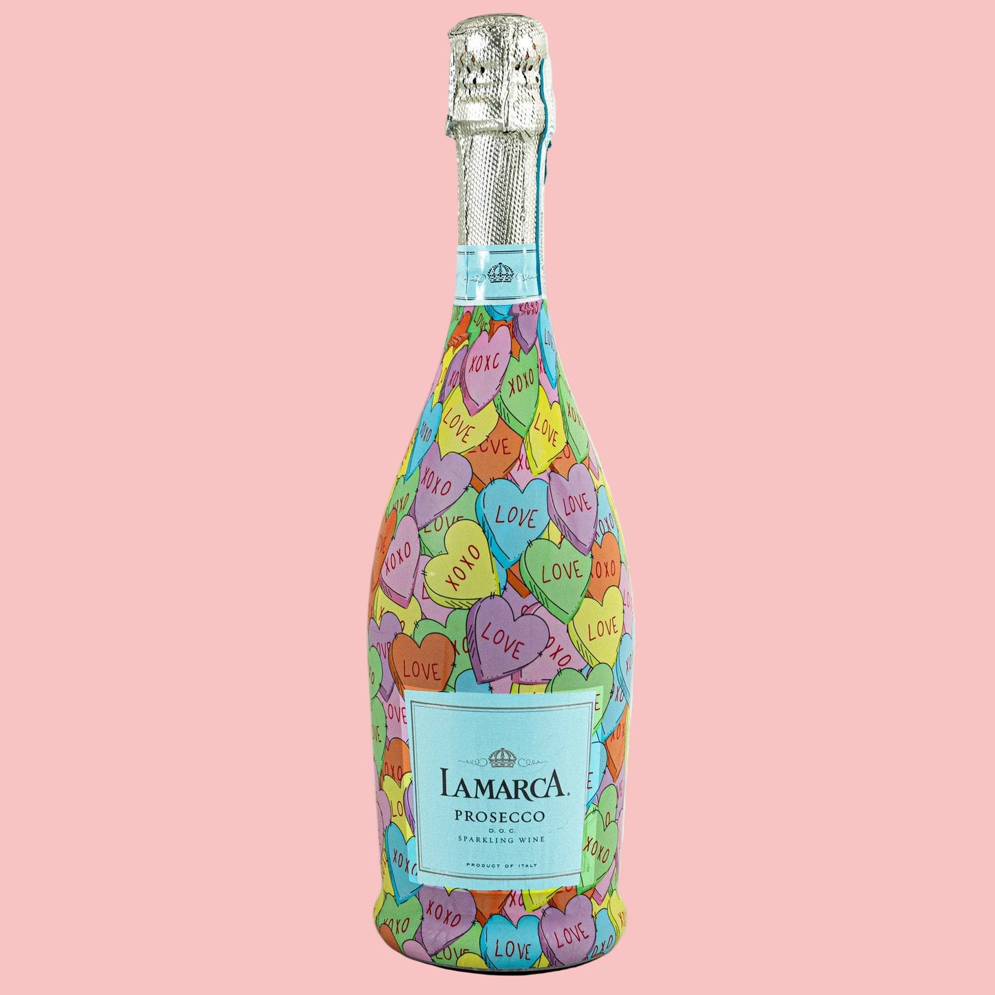 Beau Bottles Limited Edition Large Conversational Hearts - Prosecco Collection