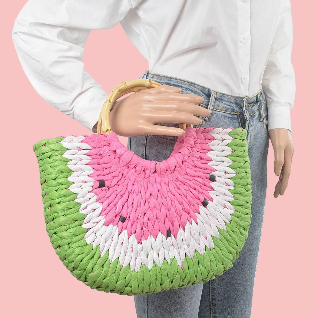 Straw Watermelon Handbag