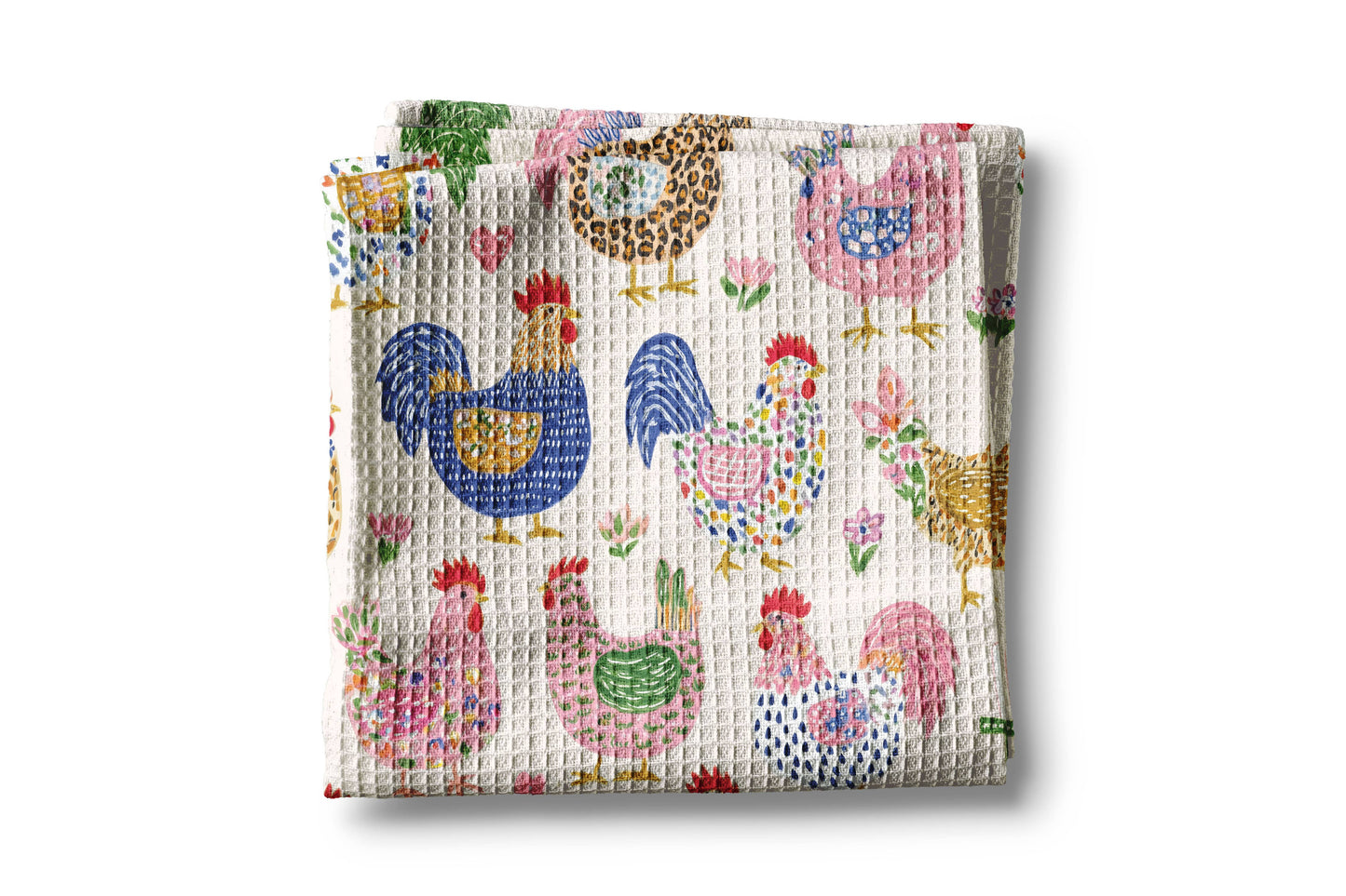 Chicken Retro Colorful Towel
