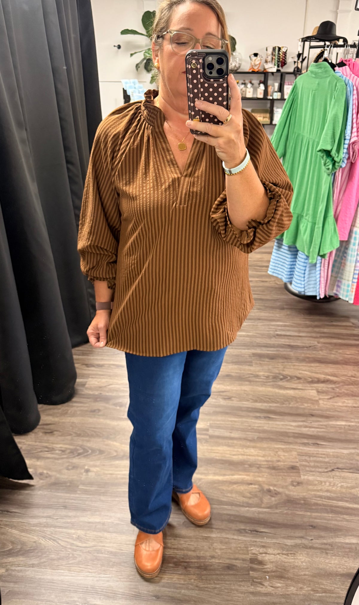 Cappuccino Striped Blouse