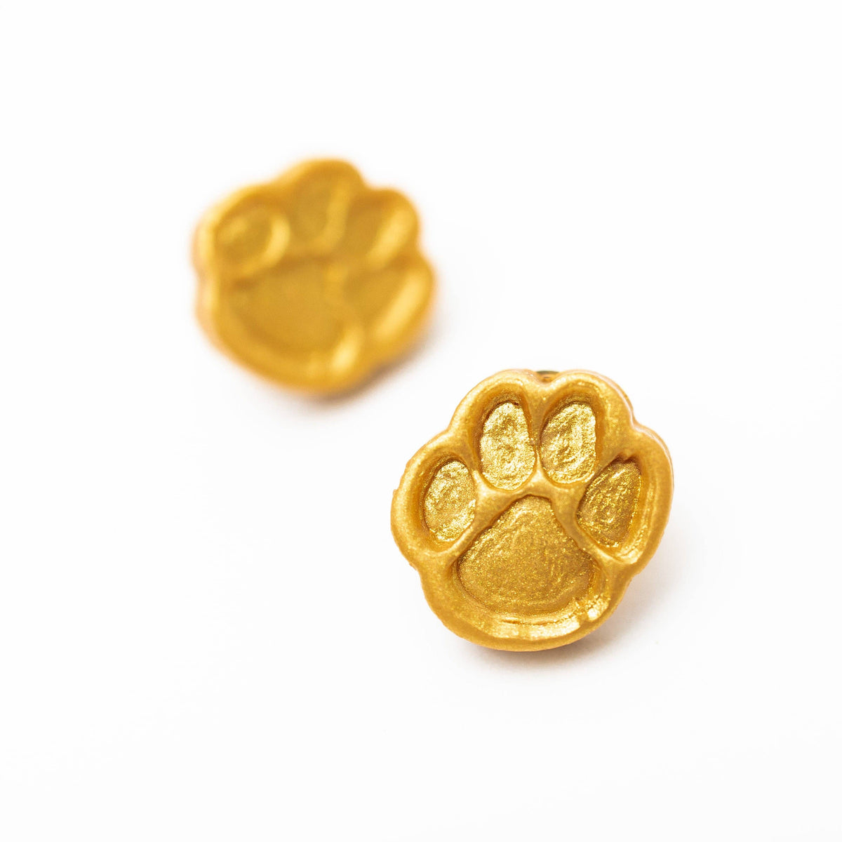 Tiny Paw Stud Earrings