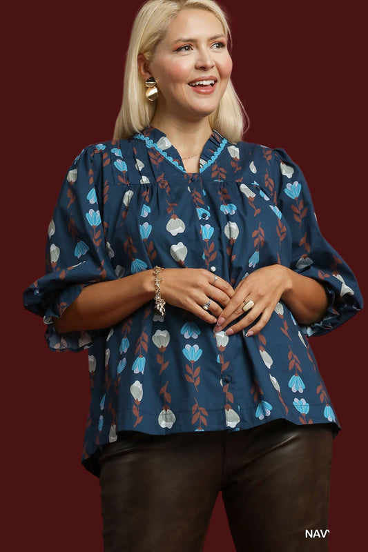 Midnight Meadow Top