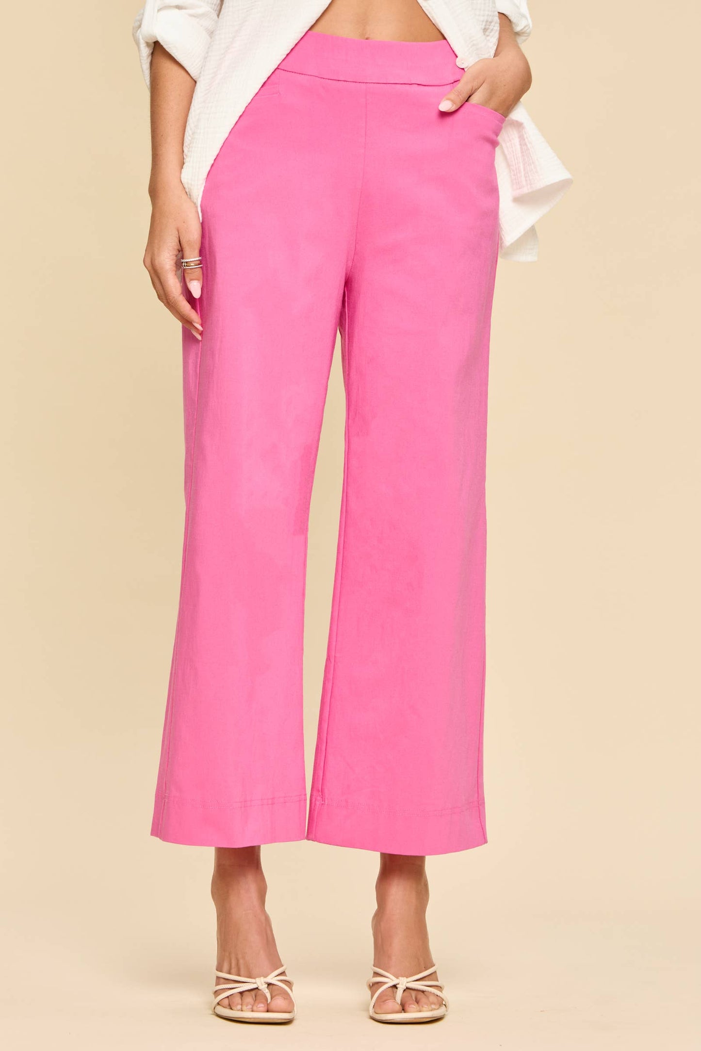 Everyday Pink Wide Leg Pants