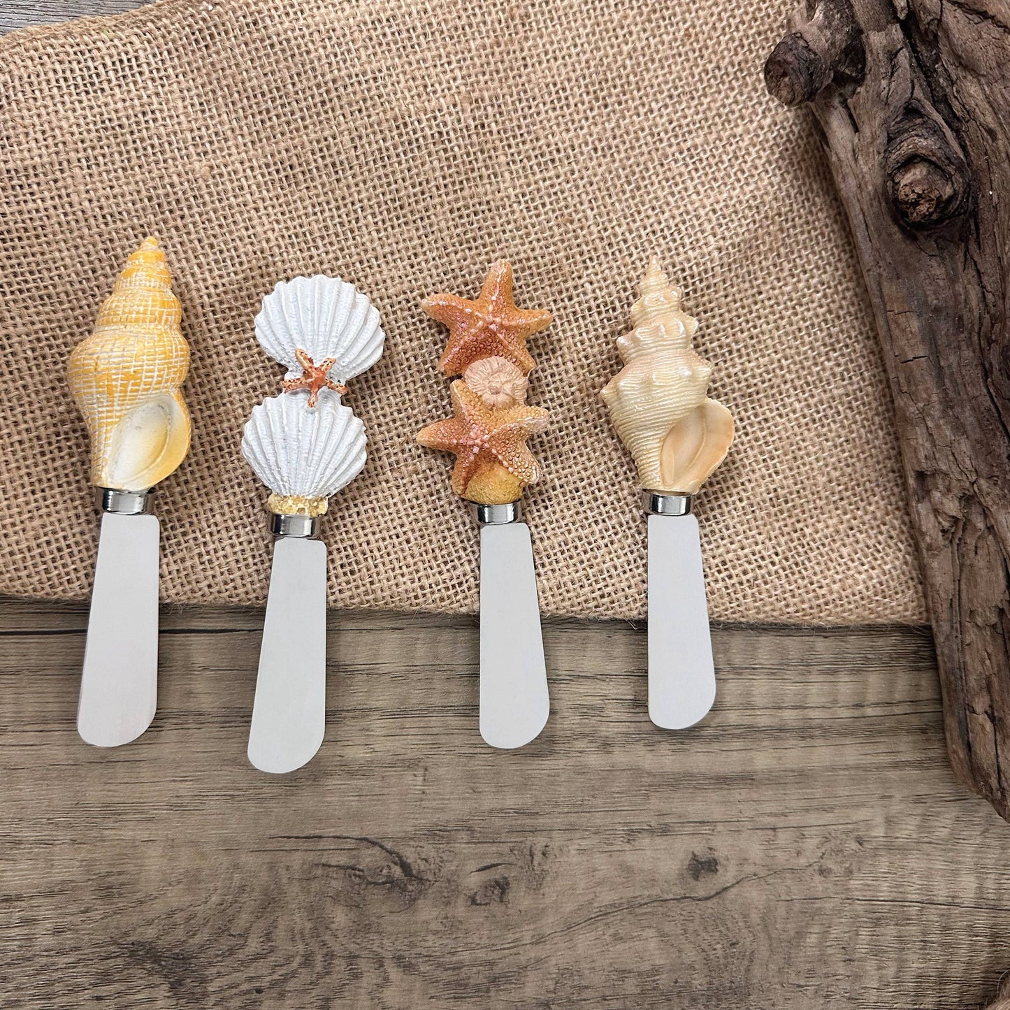 Shells Polyresin Cheese Spreader