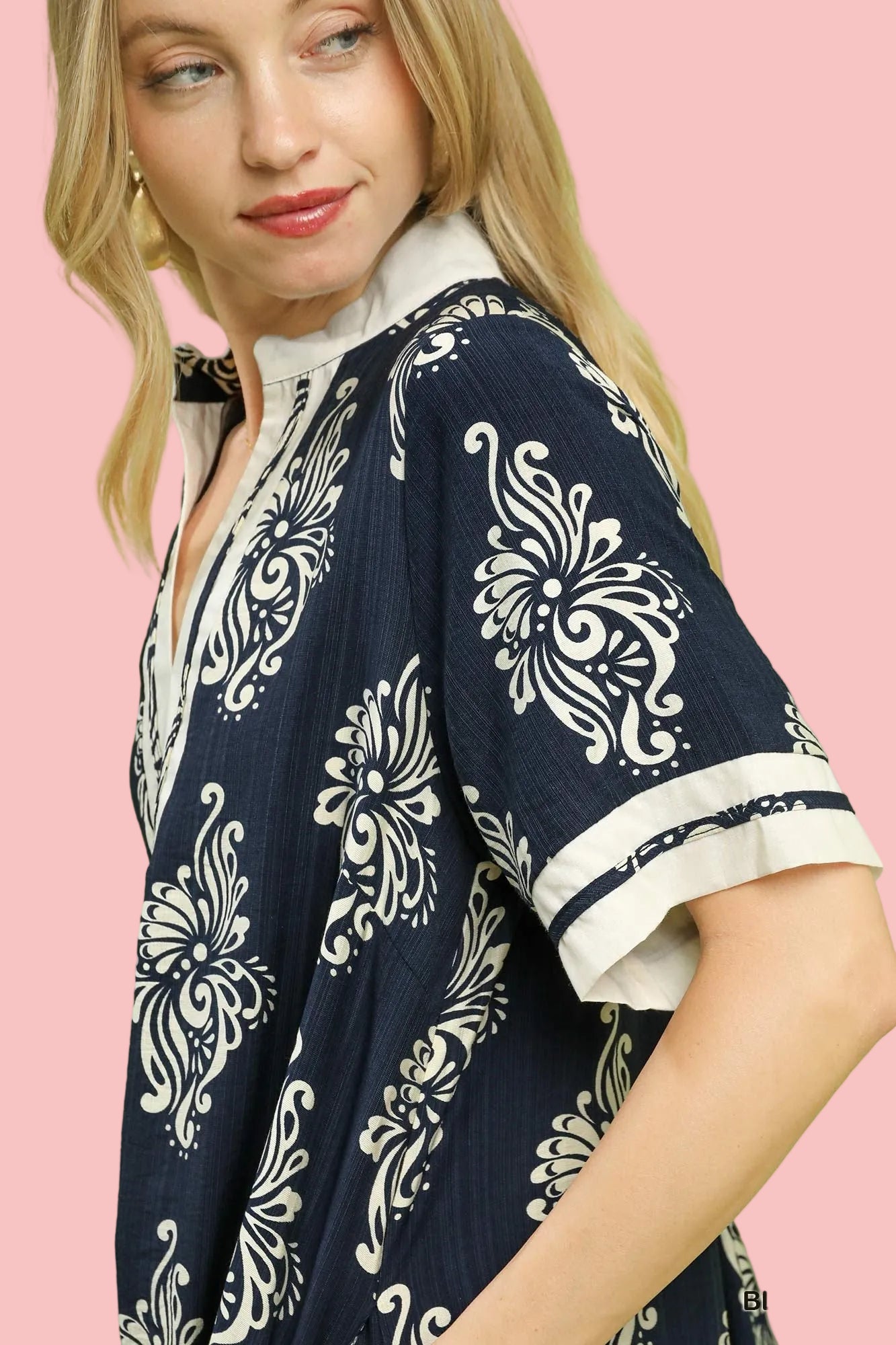 Navy Swirling Skies Dress