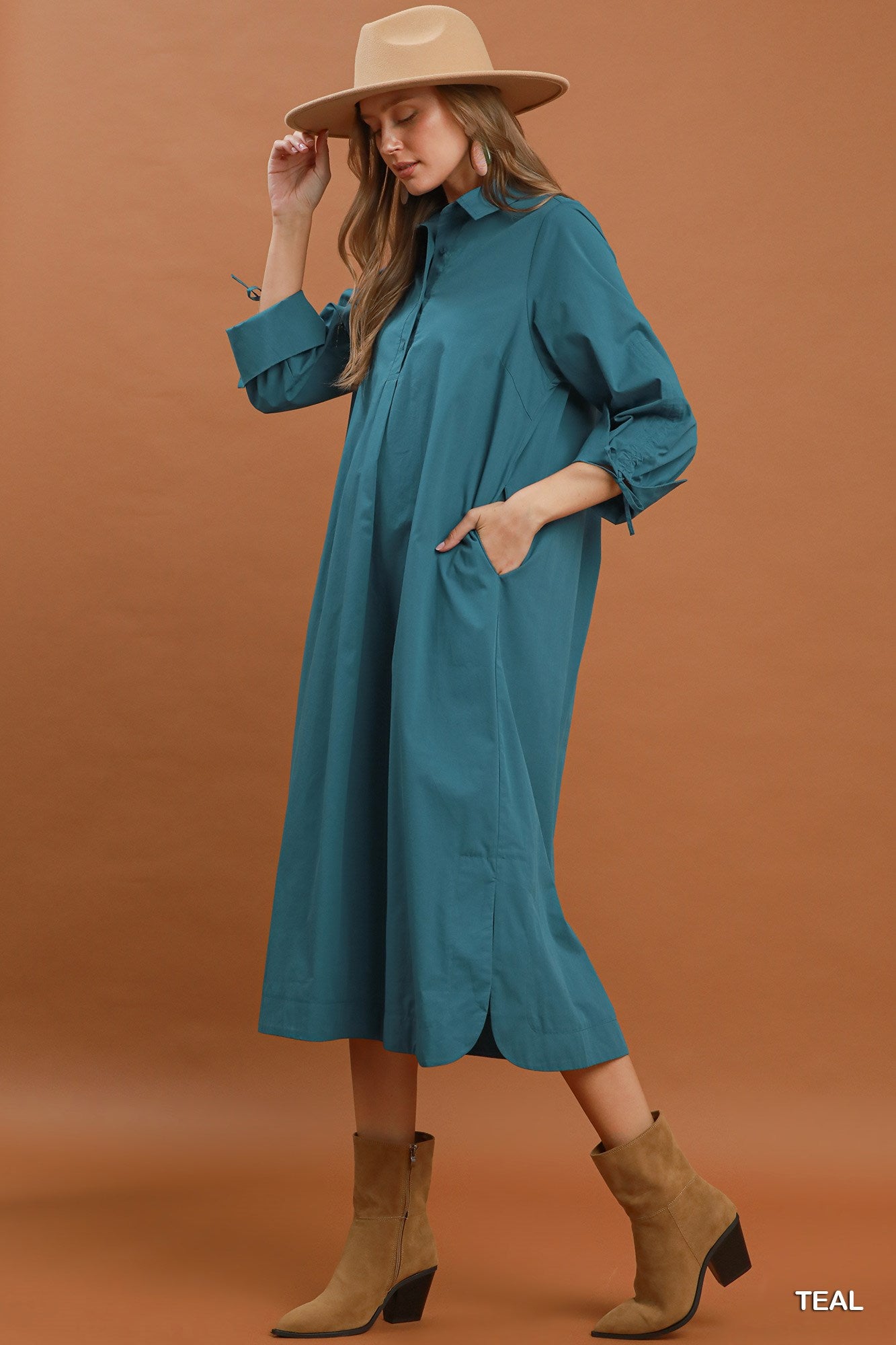 Teal Midi Dress