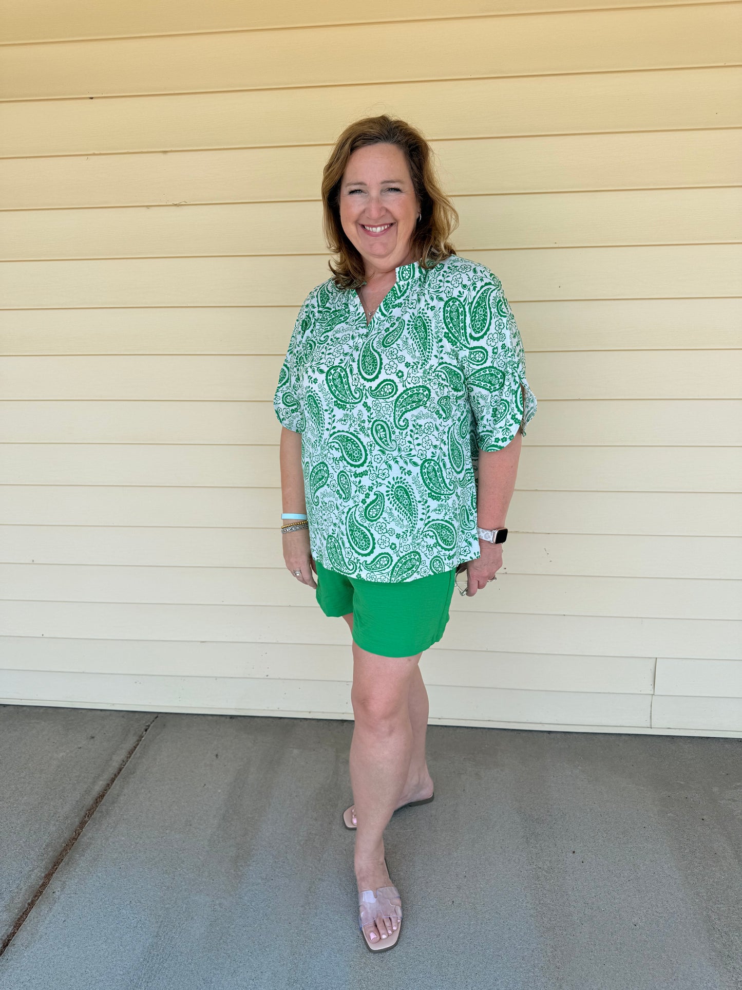 Paisley Kelly Green Lizzy Blouse