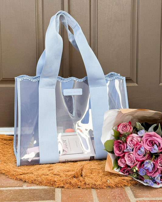 Case-Mate Carolina Blue Crochet Wave Jelly Tote Bag