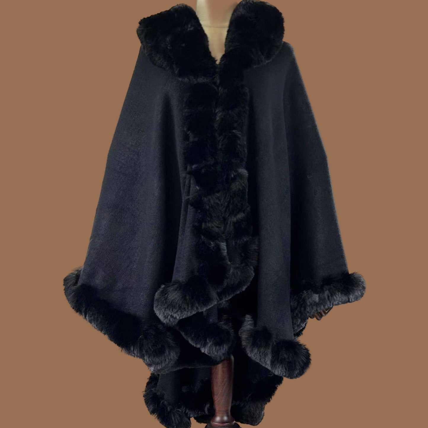 Black Fur Wrap