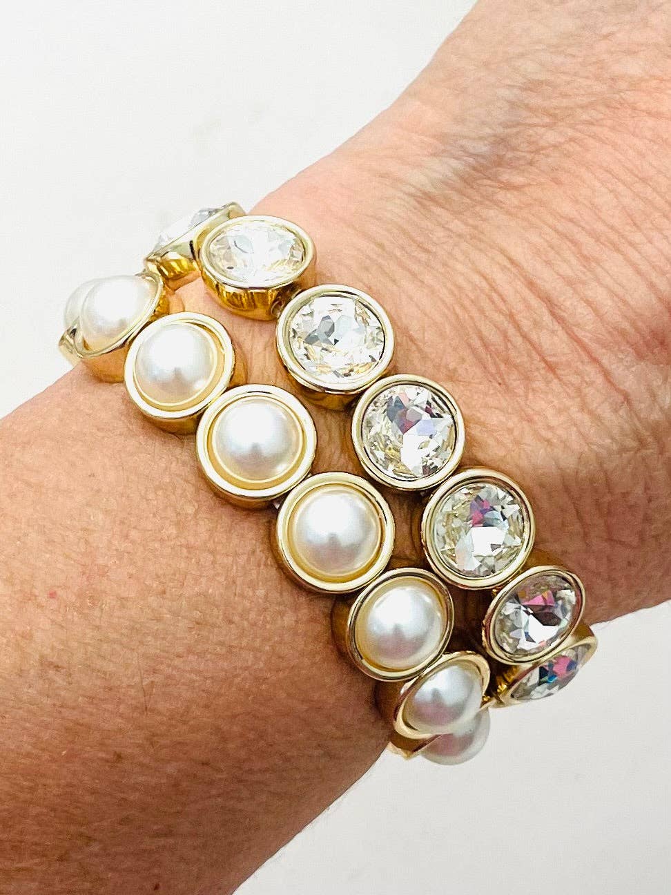 Pearl Layering Faux Pearl Bracelet