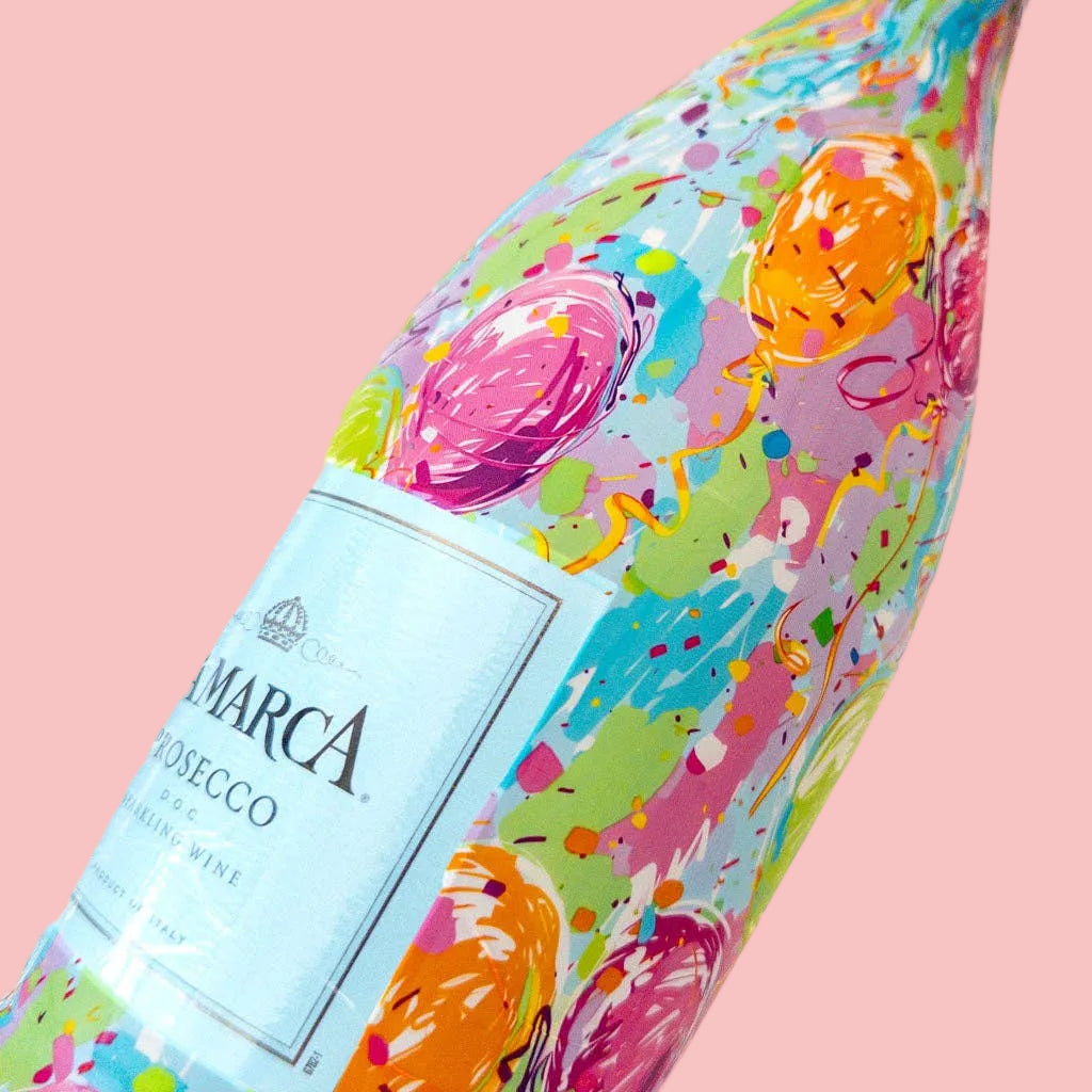 Beau Bottles Happy Birthday Balloons - Prosecco Collection