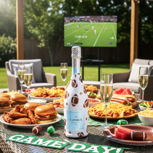 Football Prosecco Bottle Wrap
