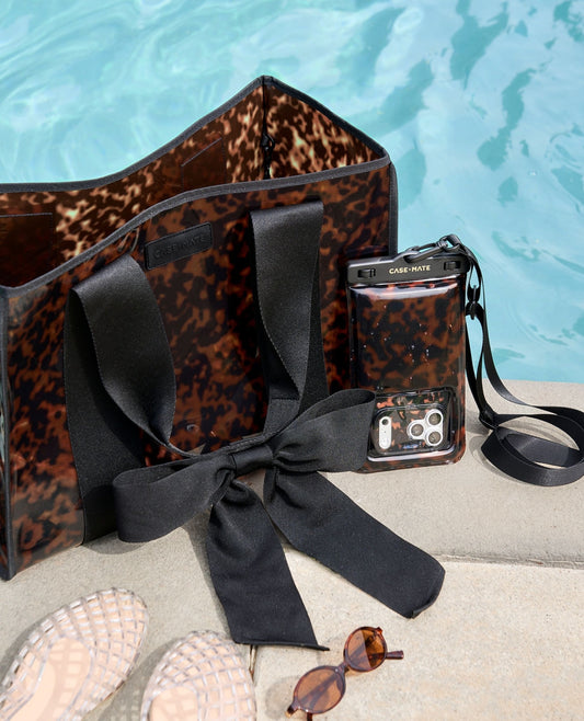 Case-Mate Tortoiseshell Bow Jelly Tote Bag