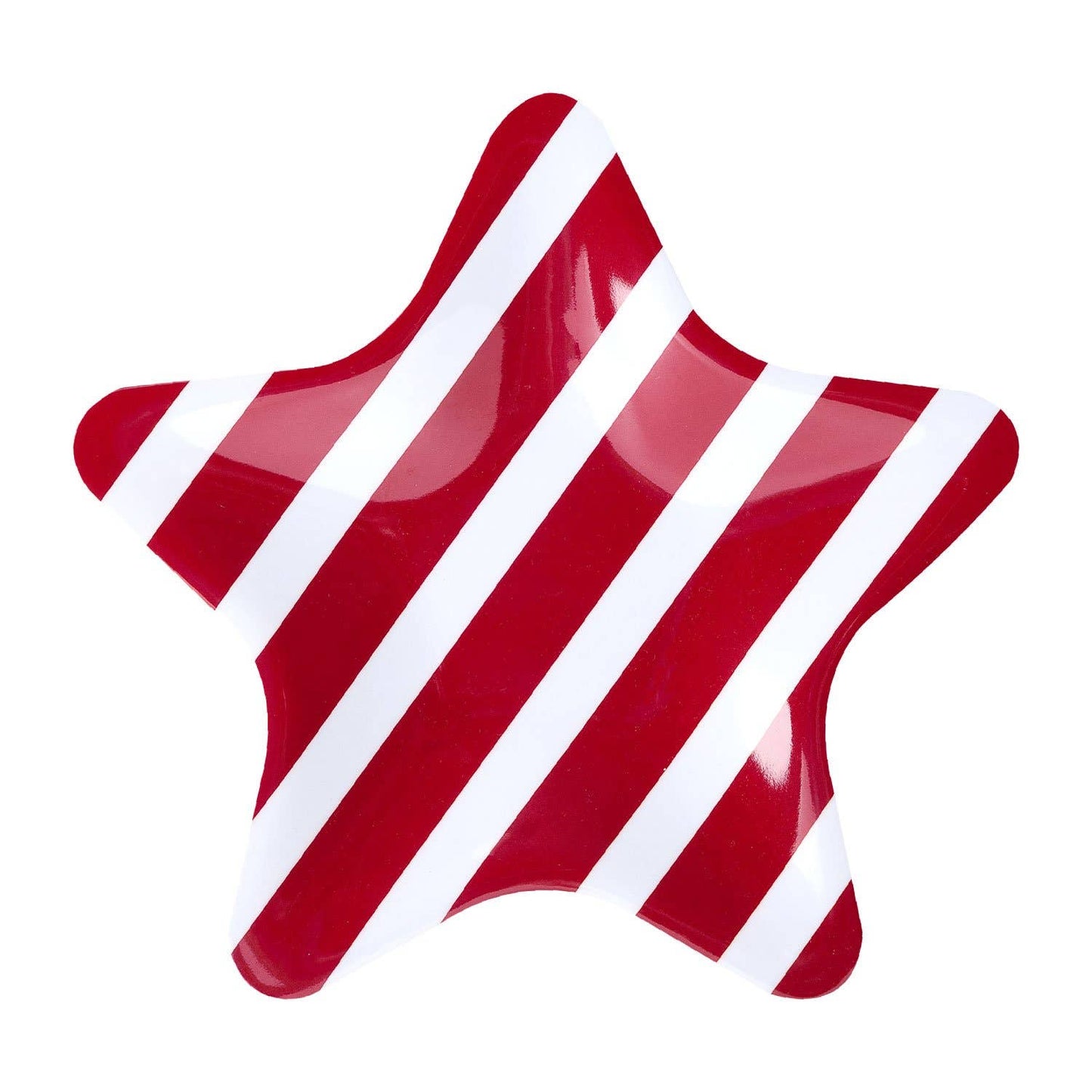 Patriotic Stripe Melamine 8" Plate