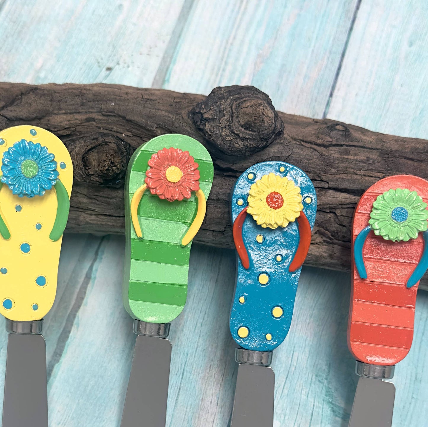 Flip Flops Polyresin Cheese Spreader
