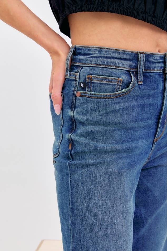 Medium Dark JB High Waist Straight
