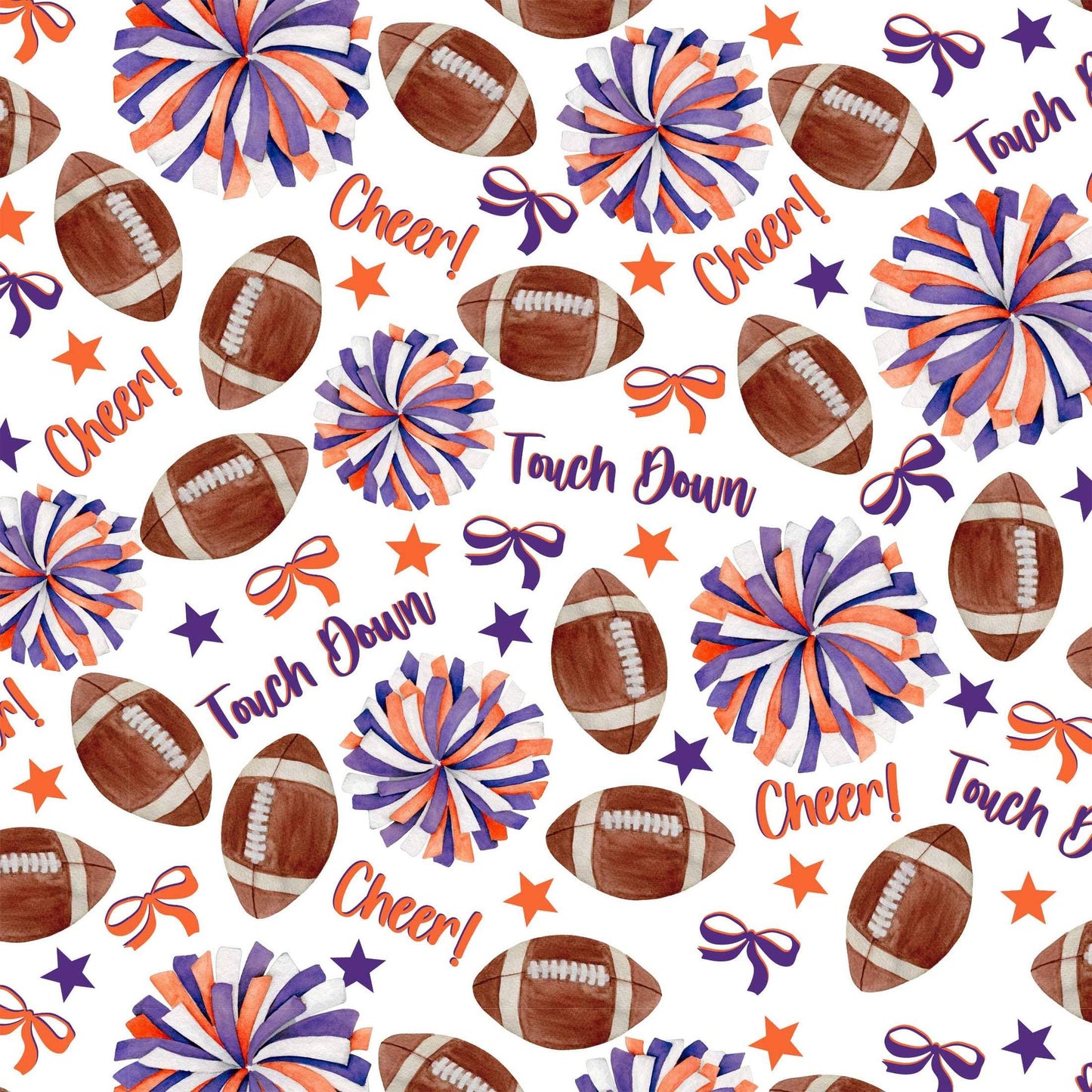 Orange & Purple Game Day Prosecco Bottle Wrap
