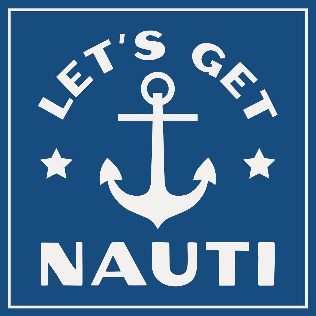 Funny Beach Cocktail Napkins | Let's Get Nauti
