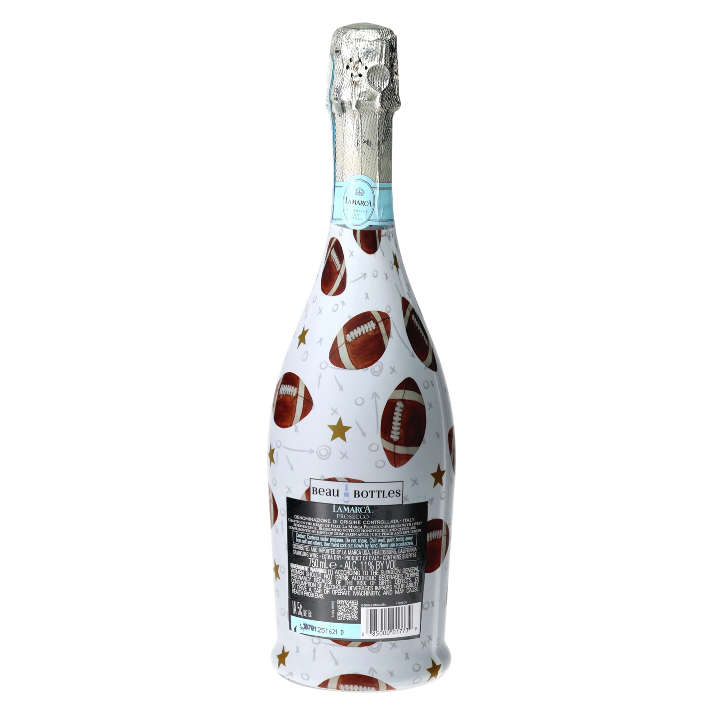 Football Prosecco Bottle Wrap