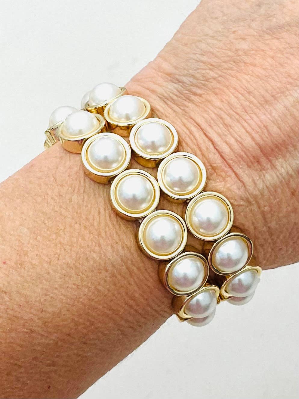 Pearl Layering Faux Pearl Bracelet