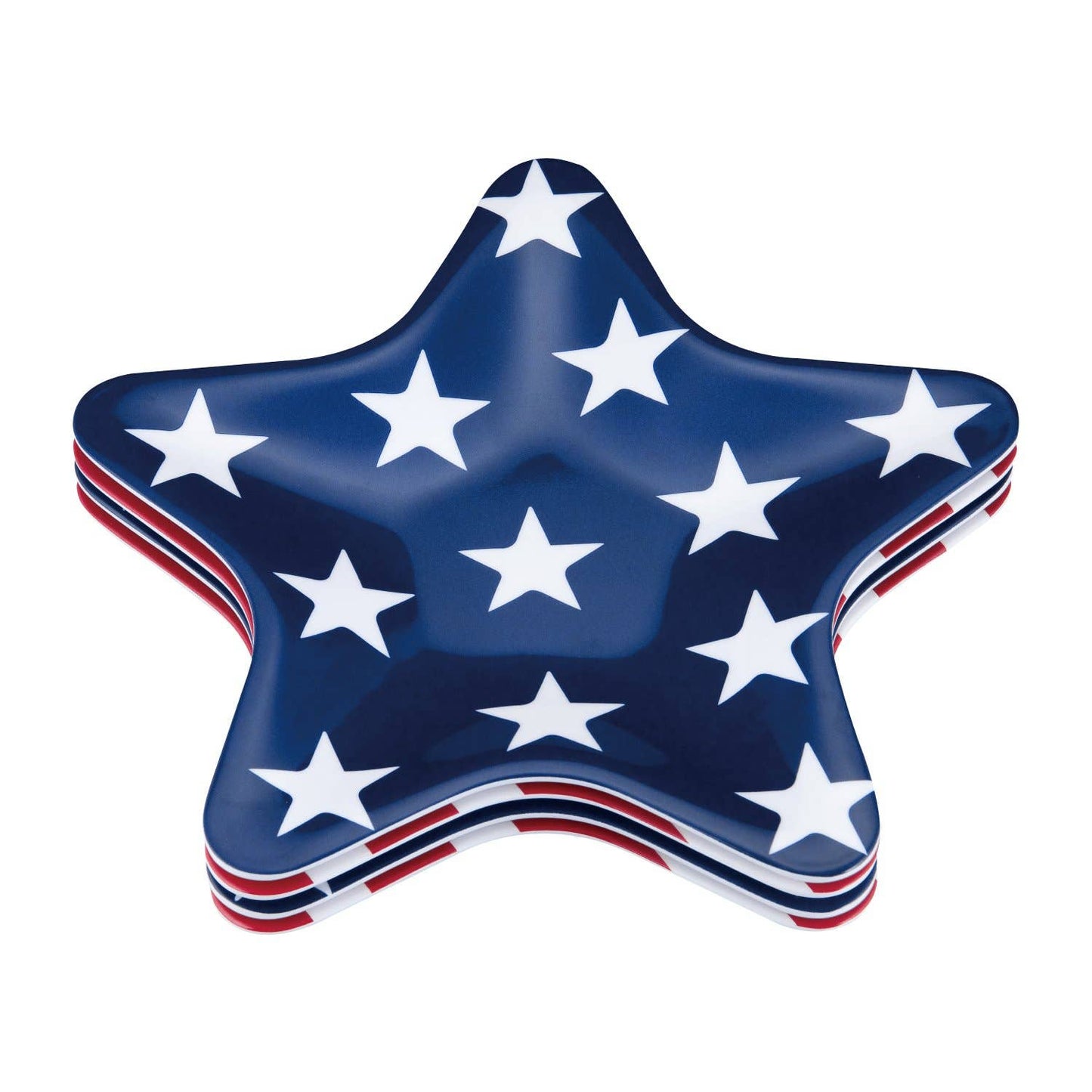 Patriotic Star Melamine 8" Plate
