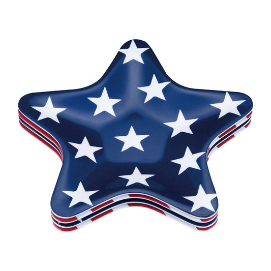 Patriotic Star Melamine 8" Plate