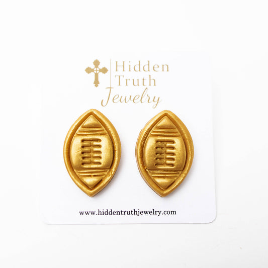 Football Stud Earrings