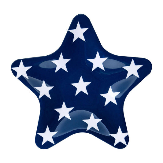 Patriotic Star Melamine 8" Plate