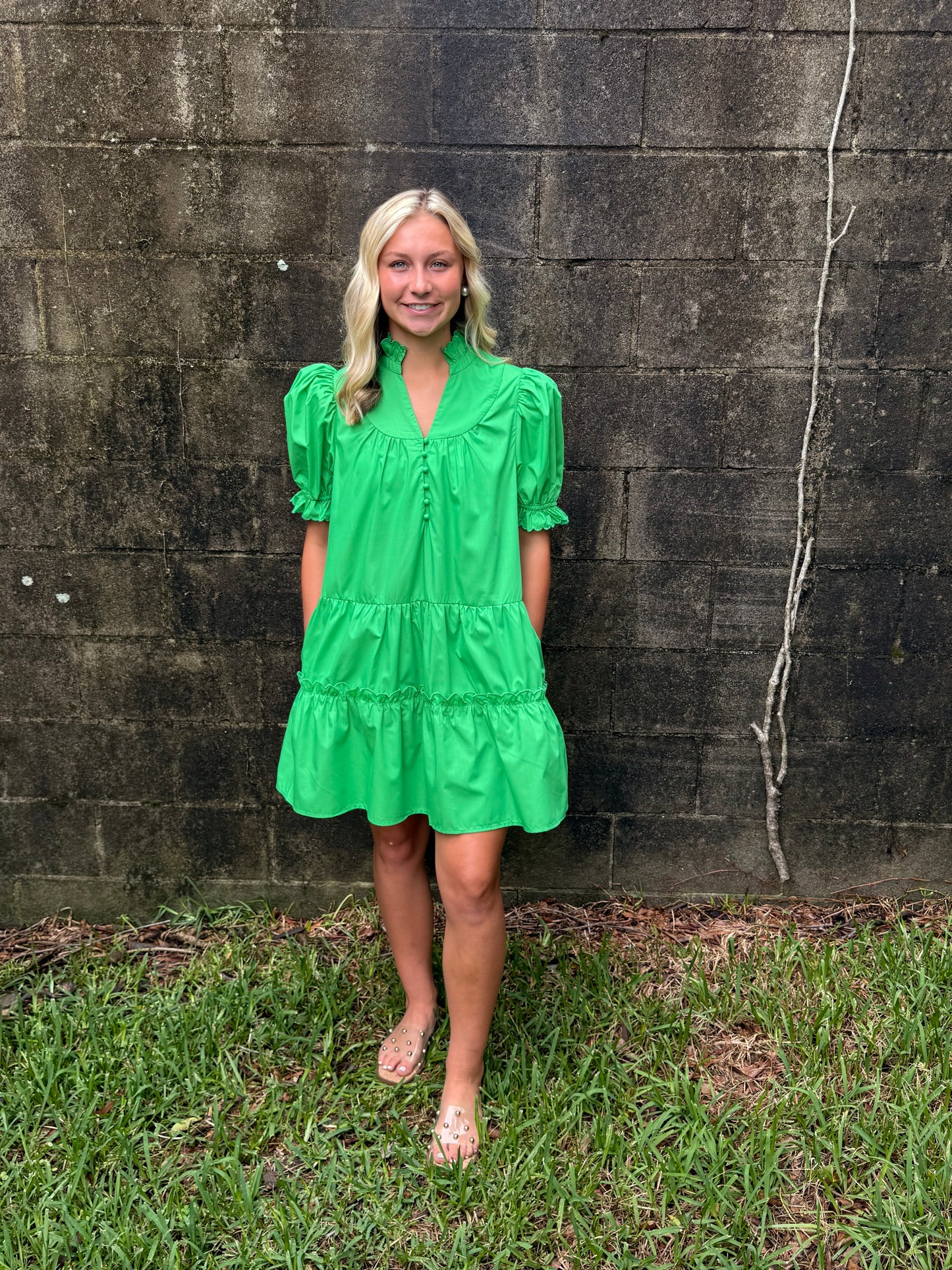 Groovy Green Dress