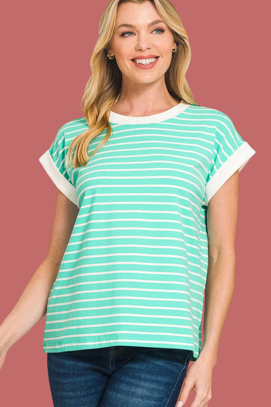 Mint To Be Striped Top