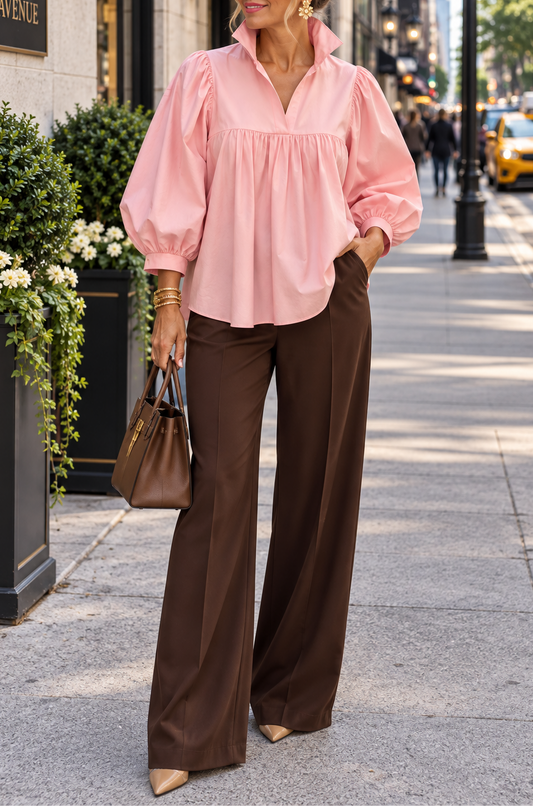 Soft Pink Morgan Top