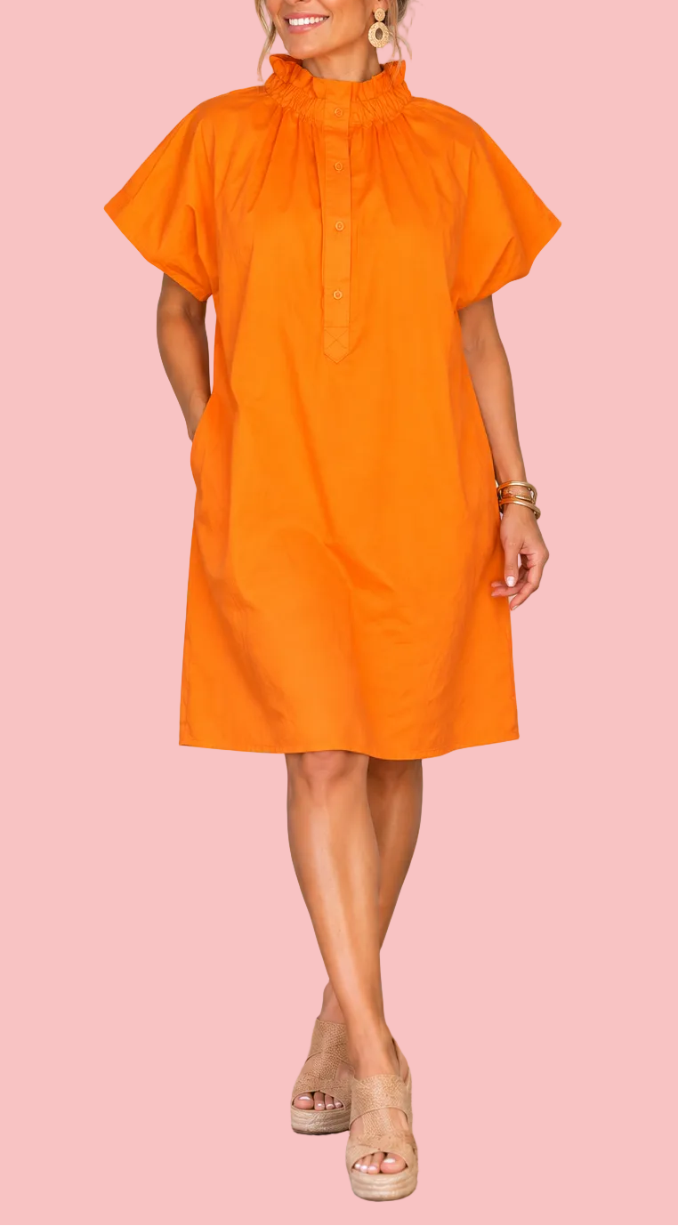 Orange Emma Dress