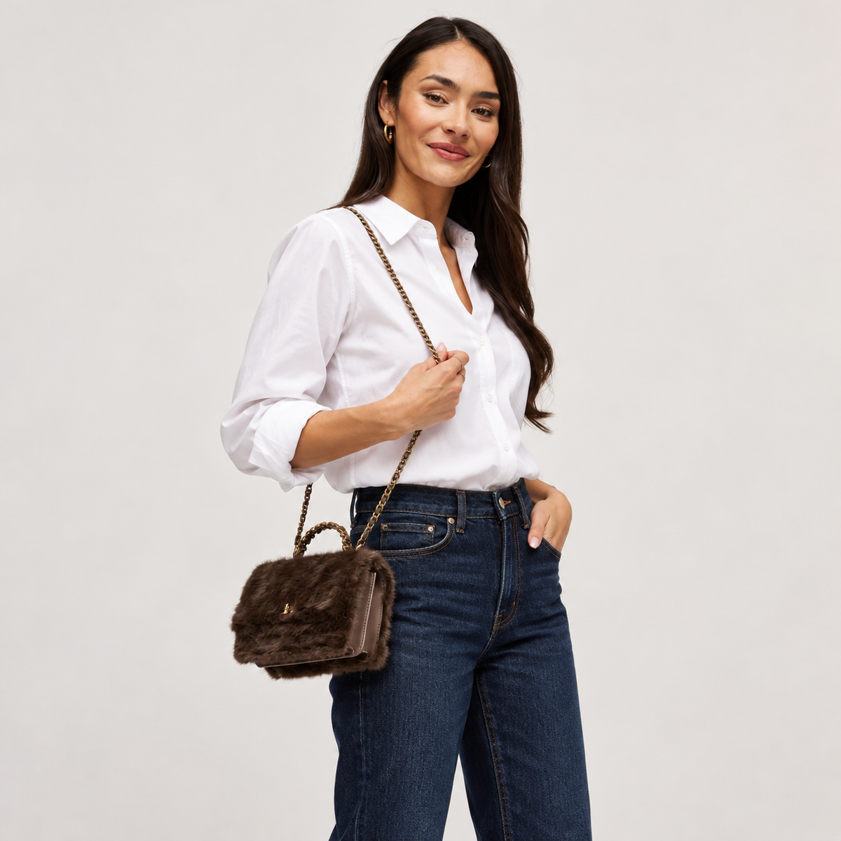 Lulu Faux Fur Crossbody