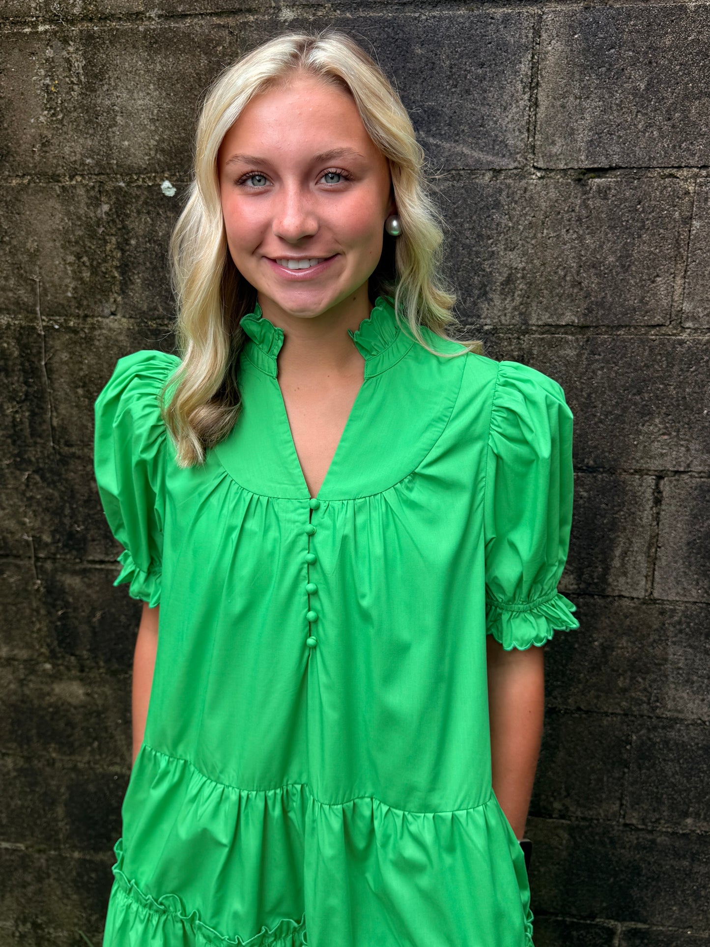 Groovy Green Dress